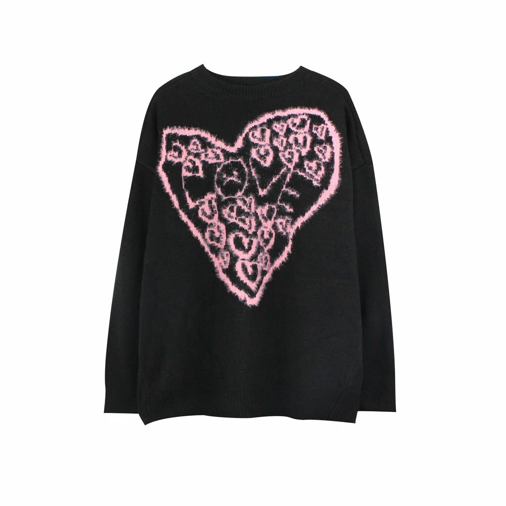 Yoursblack Dark Flocking Oversize Sweater NEWS 2 Yoursblack Dark Flocking Oversize Sweater NEWS