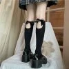 Yoursblack Hollow Bow Socks Socks&Stockings
