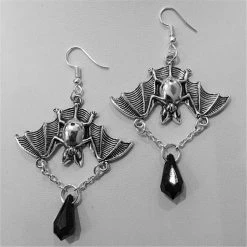 Yoursblack Bat Gothic Halloween Earrings NEWS
