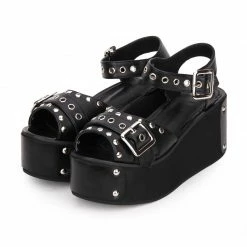 Yoursblack Lolita Studded Sandals