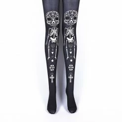 Yoursblack Halloween Skeleton Stocking