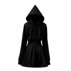 Yoursblack Dark Gothic Hoodie Dress NEWS