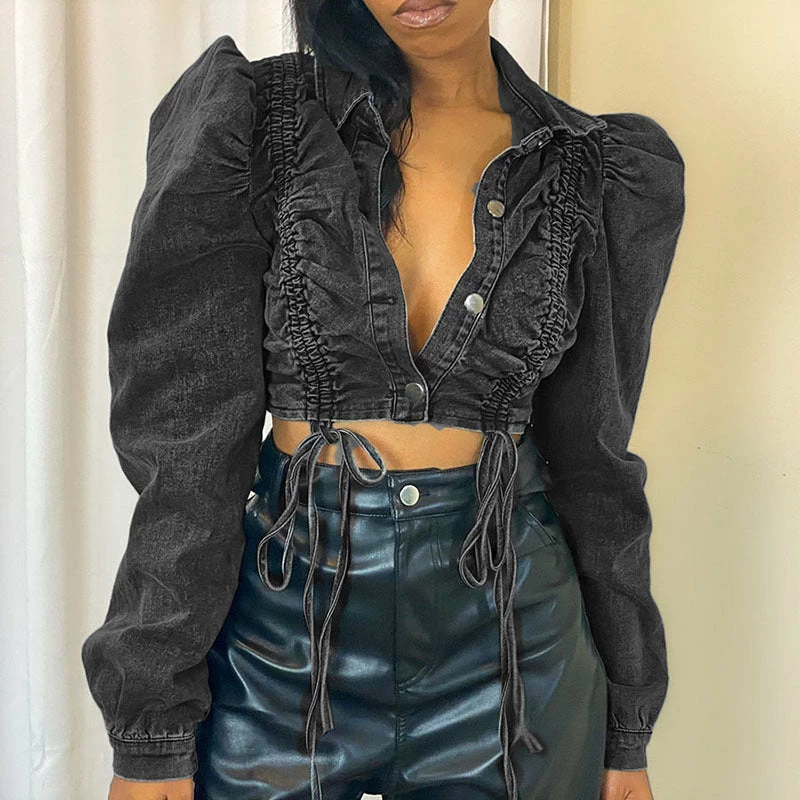 Yoursblack Punk Cropped Denim Jacket 2 Yoursblack Punk Cropped Denim Jacket