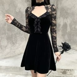 Yoursblack Lace Long Sleeve Dress NEWS