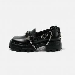 Yoursblack Vintage Chain Mary Jane Shoes