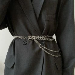 Yoursblack Double Chain Belt NEWS