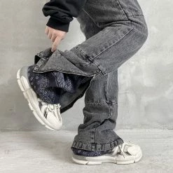 Yoursblack Dark Vintage Zipper Embellished Jeans NEWS