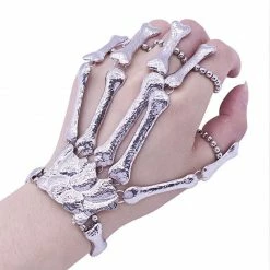 Yoursblack Accessory Skull Skeleton Hand Bracelet With Ring