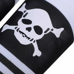 Yoursblack NEWS Striped Skull Socks