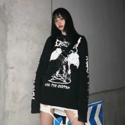 Yoursblack Spring Sale Dark Devil Loose Sweatshirt