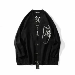 Yoursblack Diablo Drawing Sweater Cardigan Spring Sale