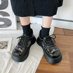 Yoursblack NEWS Dark Gothic Metal Platform Shoes