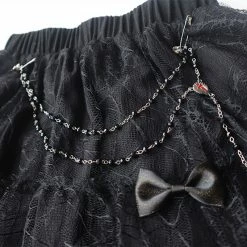 Yoursblack Harajuku Bead Chain Cake Skirt BOTTOMS