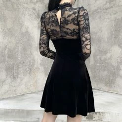 Yoursblack Lace Long Sleeve Dress NEWS