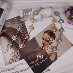 Yoursblack Pearl Metal Waist Chain NEWS