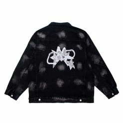 Yoursblack NEWS Dark Tie-dye Denim Jacket