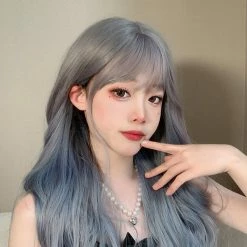 Yoursblack Lolita Blue Curly Hair