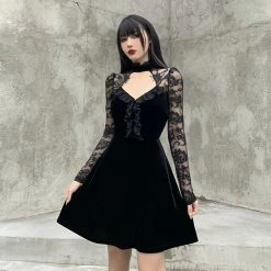 Yoursblack Lace Long Sleeve Dress NEWS