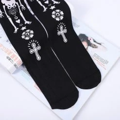 Yoursblack Halloween Skeleton Stocking