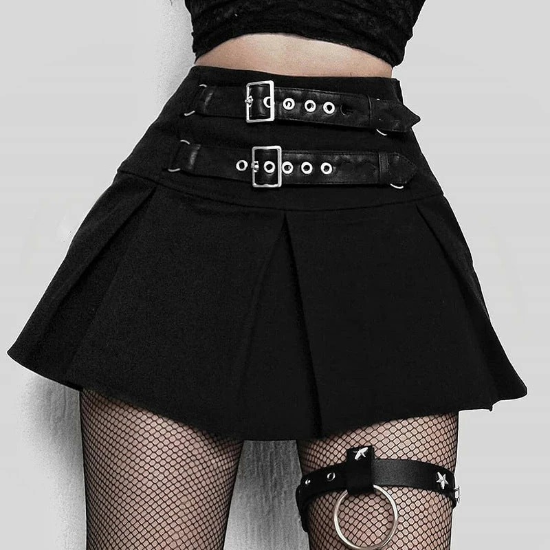Yoursblack Buckle Front Mini Skirt 3 Yoursblack Buckle Front Mini Skirt