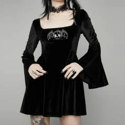 Yoursblack Little Devil Ruffled Dress