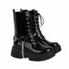 Yoursblack NEWS Studded Platform Boots