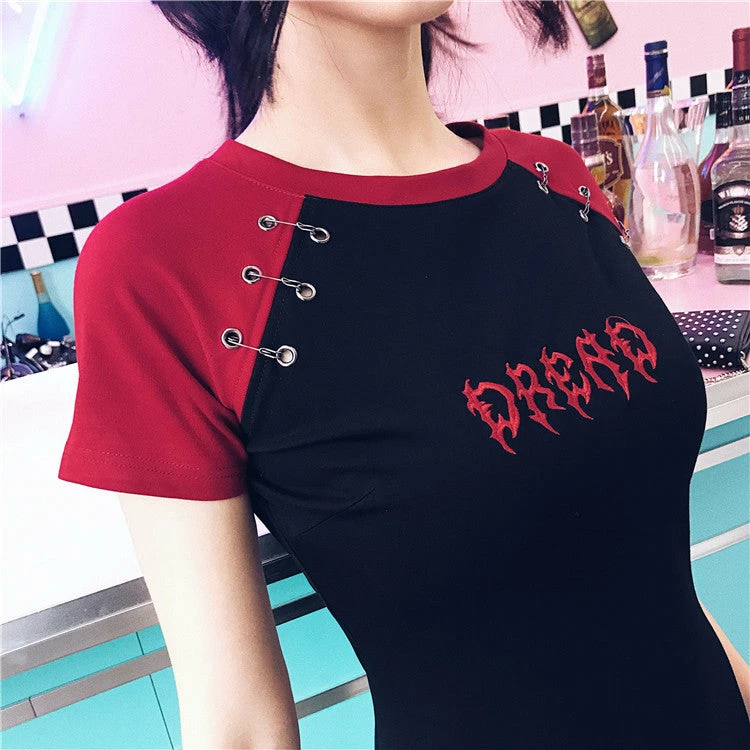 Yoursblack Gothic Letter Embroidery A-Line T-Shirt Dress Spring Sale 6 Yoursblack Gothic Letter Embroidery A-Line T-Shirt Dress Spring Sale