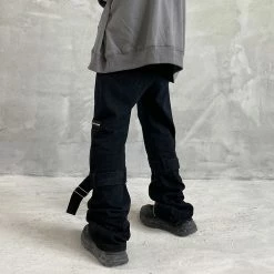 Yoursblack Black Side Zip Jeans