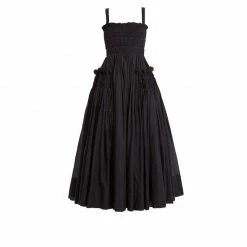 Yoursblack Vintage Smocked Waist Dress