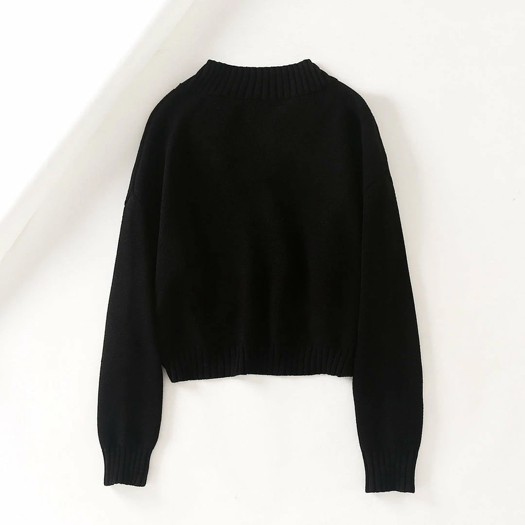 Yoursblack Black Long Sleeve Pin Short Cardigan NEWS 3 Yoursblack Black Long Sleeve Pin Short Cardigan NEWS