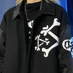 Yoursblack Spine Print Jacket