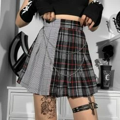Yoursblack Dark Academy Pleated Skirt NEWS
