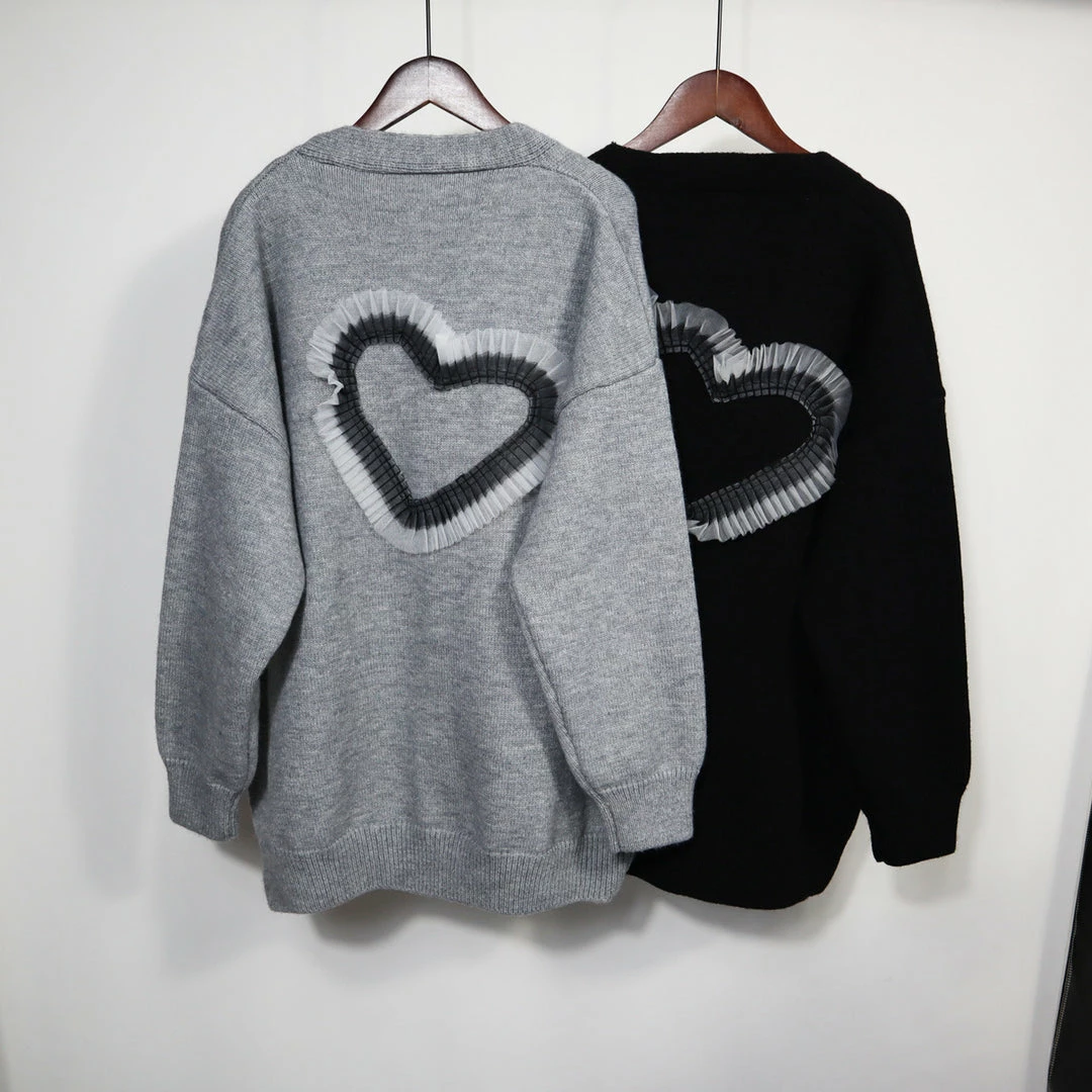 Yoursblack Love Stitching Knitted Cardigan Sweater 6 Yoursblack Love Stitching Knitted Cardigan Sweater