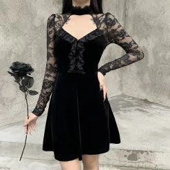 Yoursblack Lace Long Sleeve Dress NEWS