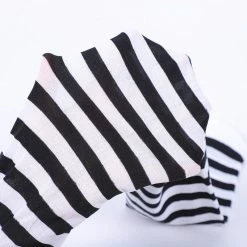 Yoursblack NEWS Striped Skull Socks
