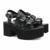Yoursblack Punk Sudded Platform Sandals