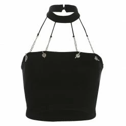 Yoursblack Chain Hollow Camisole TOPS
