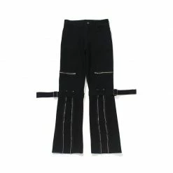 Yoursblack Black Side Zip Jeans
