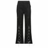 Yoursblack Dark Lace-Up Punk Bootcut Pants NEWS