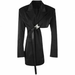 Yoursblack Asymmetrical Shoulder Blazer NEWS