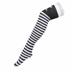 Yoursblack NEWS Striped Skull Socks