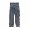 Yoursblack Dark Street Lightning Print Jeans