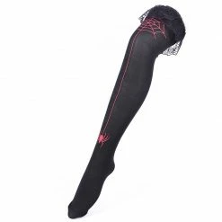 Yoursblack Gothic Spiderweb Lace Socks