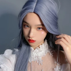 Yoursblack Mist Blue Straight Wig NEWS