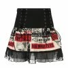 Yoursblack Dark Punk Print Lace-up Skirt NEWS