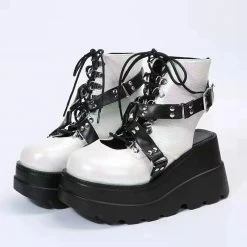 Yoursblack Gothic Wedge Sandals Boots New In May