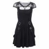 Yoursblack New In May Punk Mesh Black Dress