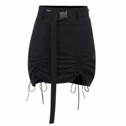 Yoursblack NEWS Dark Drawstring Cargo Skirt