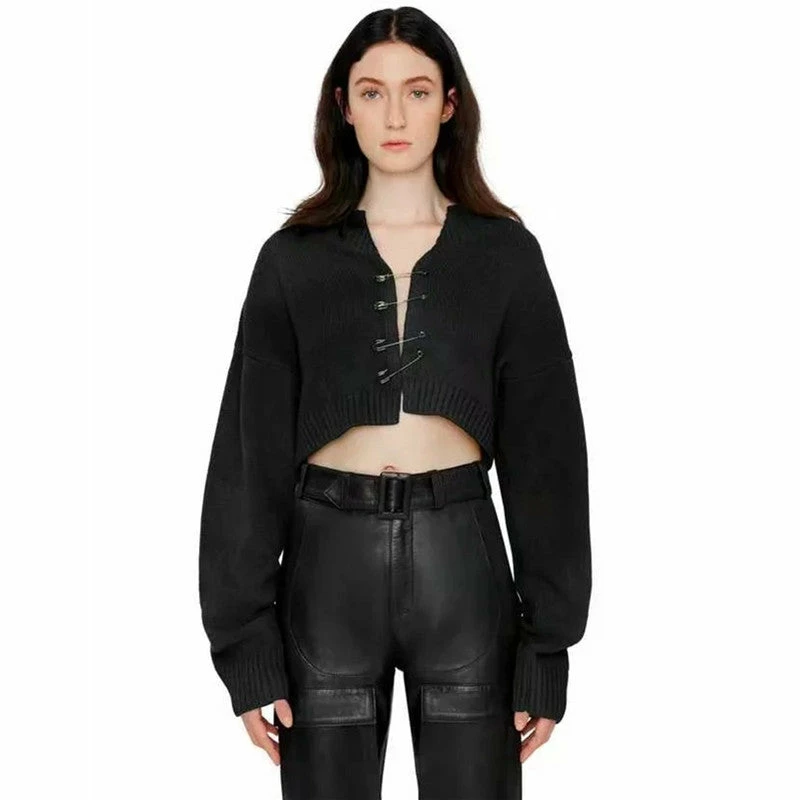 Yoursblack Black Long Sleeve Pin Short Cardigan NEWS 2 Yoursblack Black Long Sleeve Pin Short Cardigan NEWS