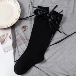 Yoursblack Tassel Rose Socks NEWS